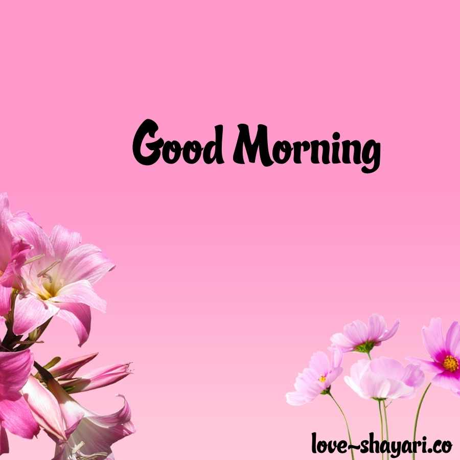 good morning with flowers images